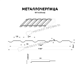 Металлочерепица МЕТАЛЛ ПРОФИЛЬ Каскад (PURMAN-20-9010-0.5)