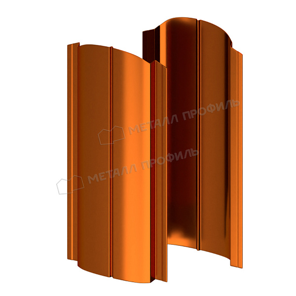 Штакетник металлический МЕТАЛЛ ПРОФИЛЬ ELLIPSE-O 19х126 (AGNETA-20-Copper\Copper-0.5), который можно купить по цене 229.2 ₽.